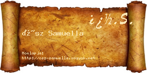 Ősz Samuella névjegykártya